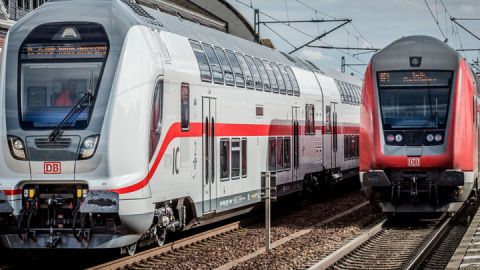 DB Fernverkehr und DB Regio - Treffen an einem Bahnhof