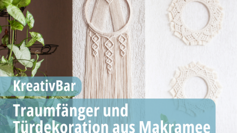 Traumfänger und Türdekorationen aus Makramee