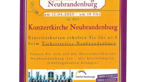 Plakat Benefizkonzert für Unser NB