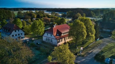 Feriendorf großer Labussee - Luftaufnahme