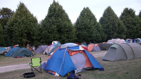 Unser Campingplatz liegt direkt am Carwitzer See