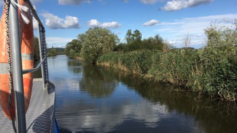 Fahrt von Malchin durch die Peene