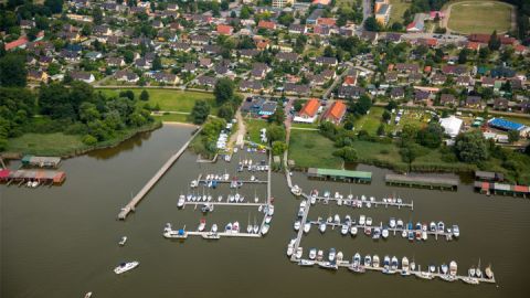 Luftbild Rechlin Hans Blossey - Häfen Rechlin