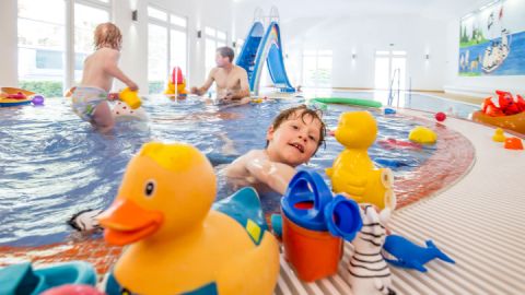 Schwimmbad im Familotel Borchard's Rookhus