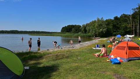 Campingplatzeigener Strand