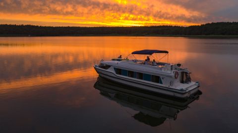 Sonnenuntergang auf der Mecklenburgischen Seenplatte