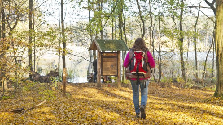 Am Mühlensee auf der Wandertour Speck