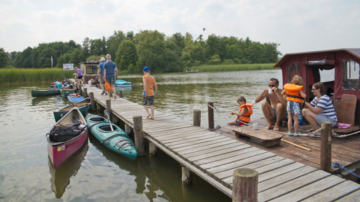 Anlegestelle auf der Kanurundtour 4 - 6 Tage - Schwaanhavel