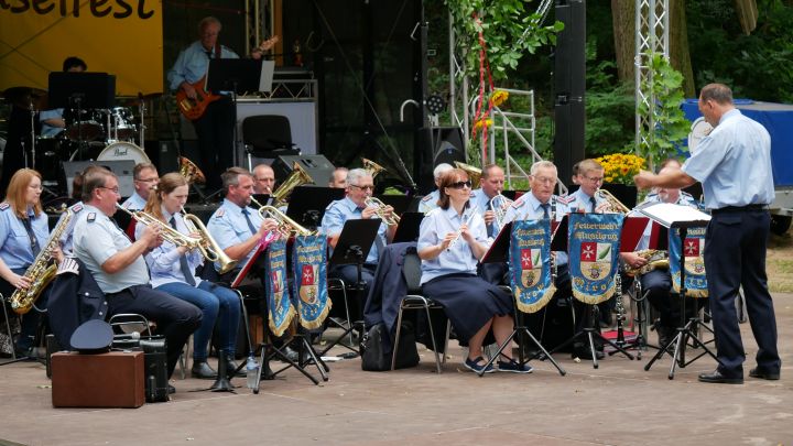 Feuerwehrmusikzug Mirow auf dem Inselfest 