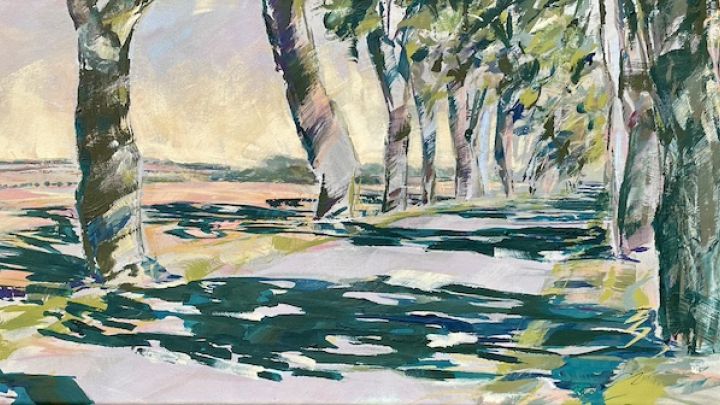 Pleinair - Sommerlicht 2023 Acryl 120x40cm