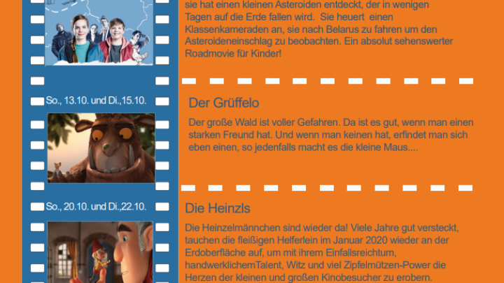 KinoKinderprogramm Kof Oktober