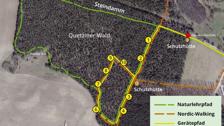 Lageplan Heilwald Quetziner Tannen